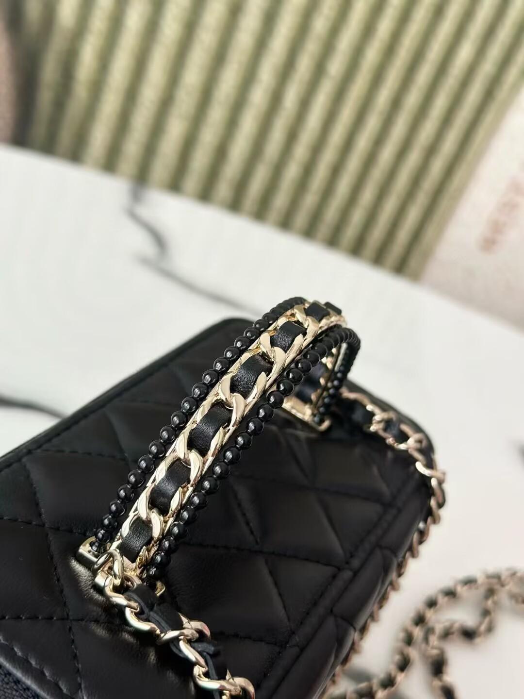 CHANEL ヴァニティバッグ トップハンドル ブラック AP2199