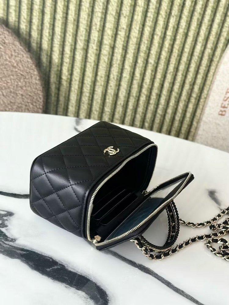 CHANEL ヴァニティバッグ トップハンドル ブラック AP2199