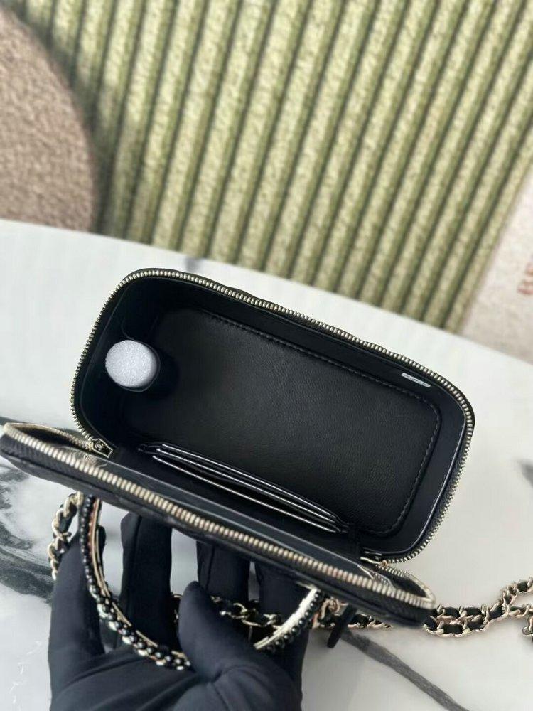CHANEL ヴァニティバッグ トップハンドル ブラック AP2199