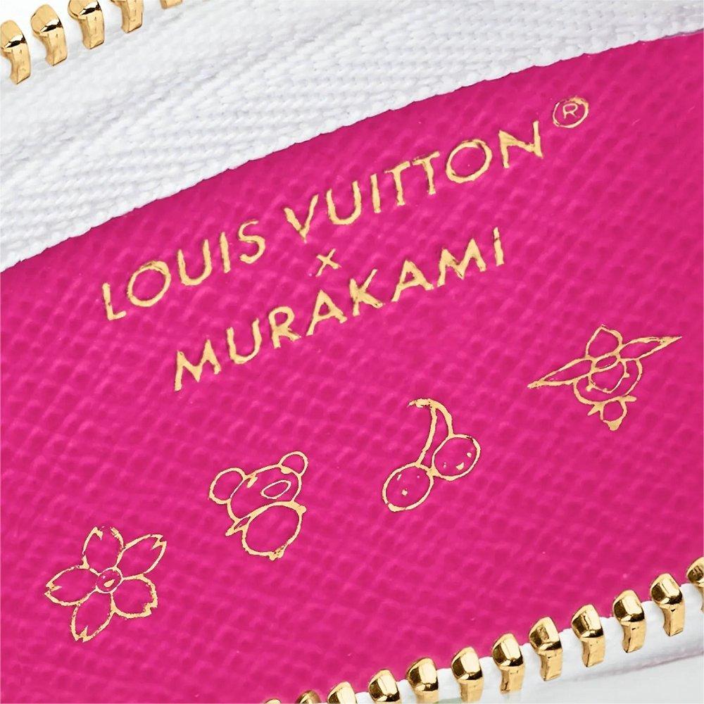 ルイヴィトン LV x TM Lisa ホワイトモノグラム 二つ折り財布 M27736