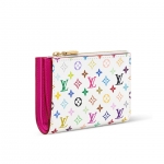 ルイヴィトン LV x TM Lisa ホワイトモノグラム 二つ折り財布 M27736