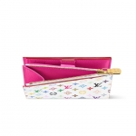 ルイヴィトン LV x TM Lisa ホワイトモノグラム 二つ折り財布 M27736