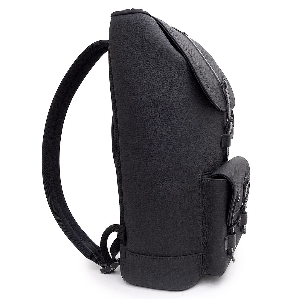 ルイ ヴィトン LOUIS VUITTON トリヨンレザー クリストファー スリムバックパック リュック デイパック ICチップ入り ブラック 黒 M58644