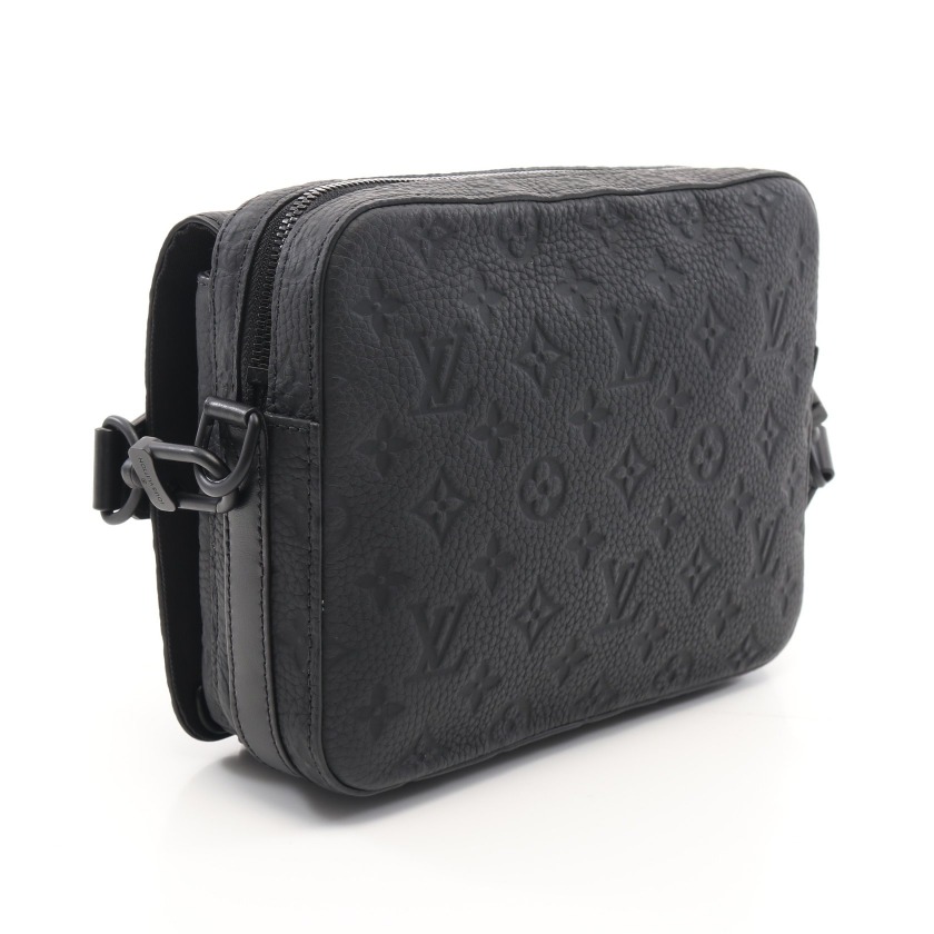 ルイ・ヴィトン LOUIS VUITTON スティーマー メッセンジャー トリヨンモノグラム ノワール ショルダーバッグ レザー ブラック M57307