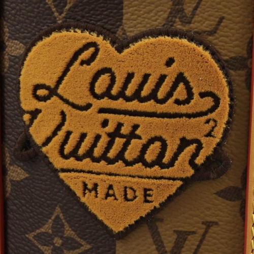 ルイ・ヴィトン Louis Vuitton ランドネ メッセンジャー ストライプ NIGO 肩掛け 巾着型 ショルダーバッグ モノグラム ブラウン M45968 メンズ