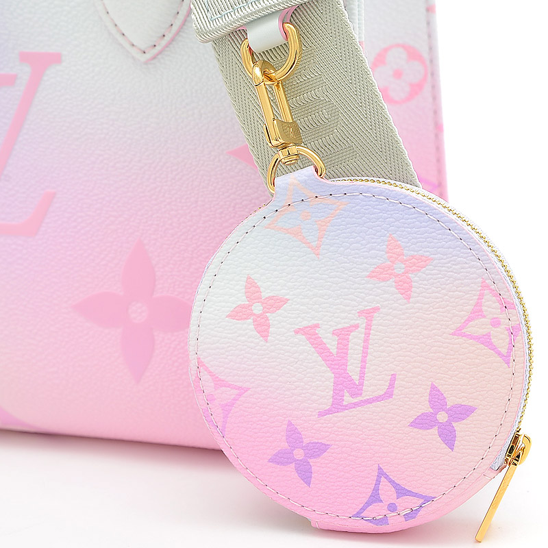 ルイ・ヴィトン LV ハンドバッグ ショルダーバッグ オンザゴーPM サンライズ パステル M59856