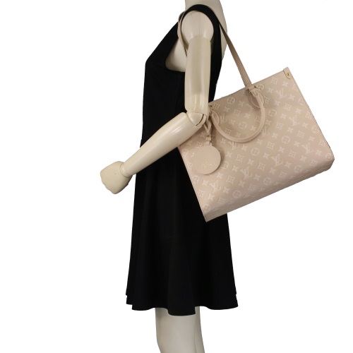 LOUIS VUITTON ルイヴィトン トートバッグ アンプラント オンザゴー MM ローズベージュ M46128