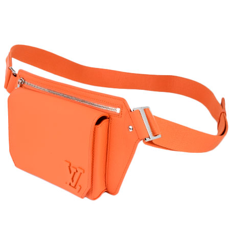 ルイヴィトン LOUIS VUITTON バムバッグNV アエログラム レザー オレンジ ボディバッグ ウエストポーチ M59625