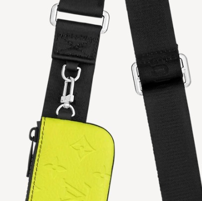 ルイヴィトン Louis Vuitton ショルダーバッグ ポロション グレーイエロー メンズ M59927