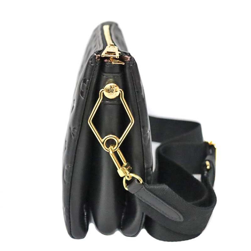 ルイヴィトン LOUIS VUITTON モノグラム クッサンPM ノワール 3WAY ラムレザー/チェーン M57790