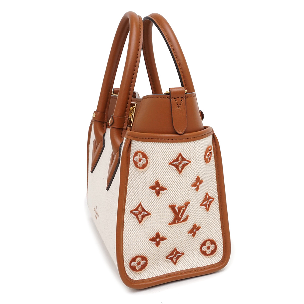 ルイ ヴィトン LOUIS VUITTON キャンバス レザー オンマイサイド PM 2way 斜め掛け ショルダー ハンドバッグ ブラウン M59905