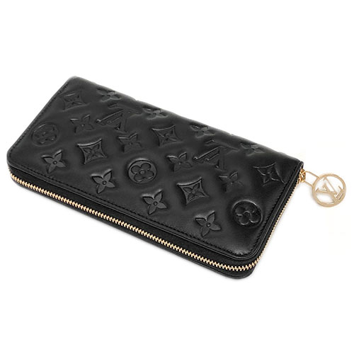ルイヴィトン Louis Vuitton ラムレザー ジッピーウォレット ファスナー長財布 ノワール レディース M81510