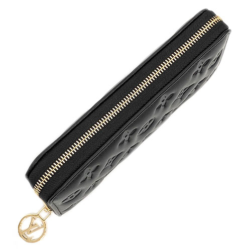 ルイヴィトン Louis Vuitton ラムレザー ジッピーウォレット ファスナー長財布 ノワール レディース M81510