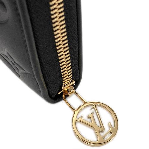 ルイヴィトン Louis Vuitton ラムレザー ジッピーウォレット ファスナー長財布 ノワール レディース M81510