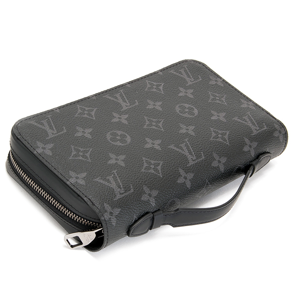 ルイヴィトン (LOUIS VUITTON) セカンドバッグ ラウンドファスナー 長財布 モノグラム エクリプス ジッピーXL M61698