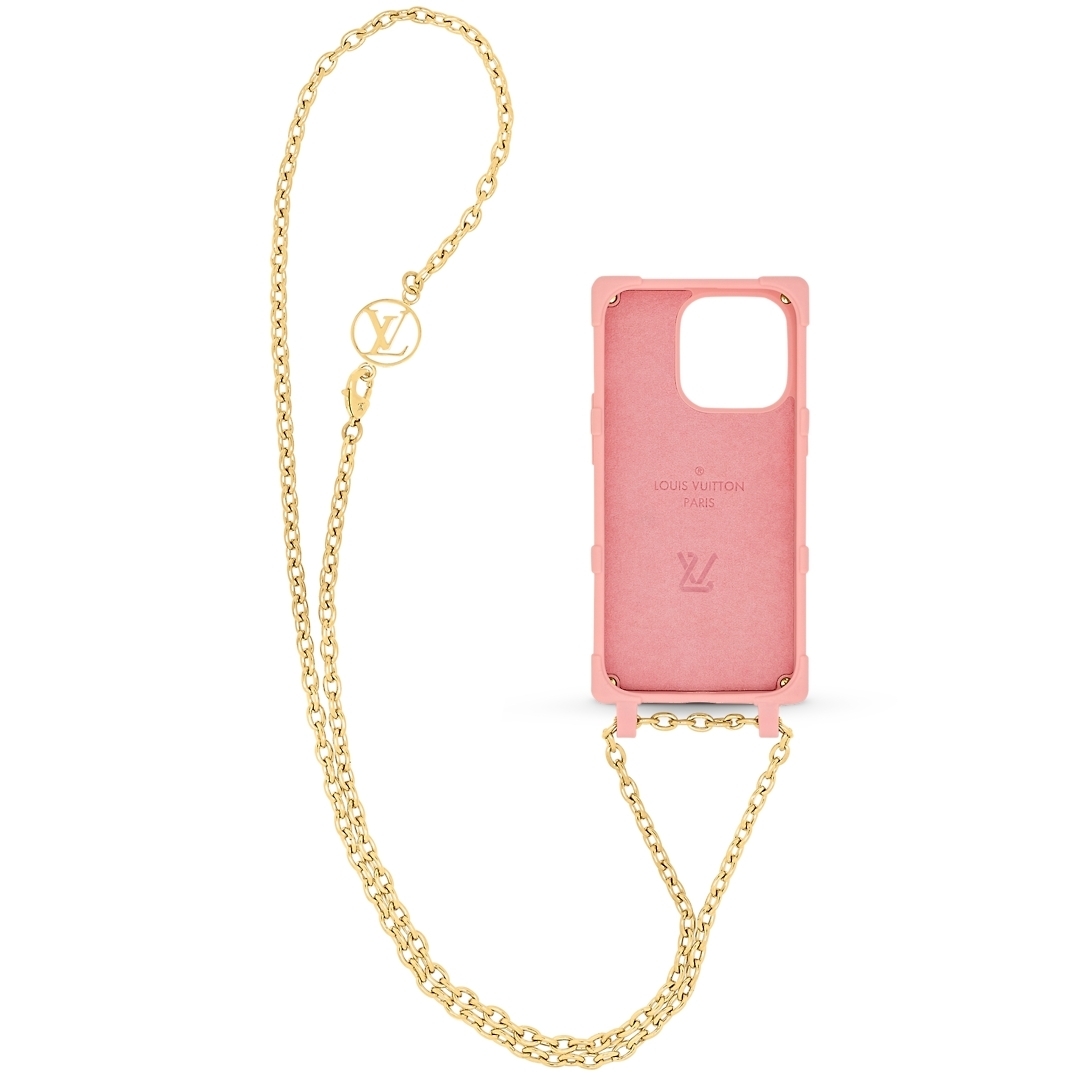ルイヴィトン LV チェーン スマホ ネック ホルダー リトランク IPHONE 12 13 14 15 pro max M82082