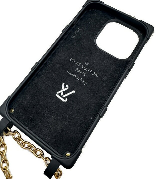 ルイヴィトン LV チェーン スマホ ネック ホルダー リトランク IPHONE 12 13 14 15 pro max M81997