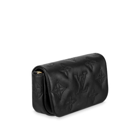 ルイヴィトン Louis Vuitton ウォレットオンストラップ バブルグラム レザー M81398