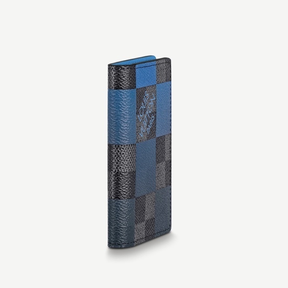 Louis Vuitton カードケース ポケット・オーガナイザー ブルー M40412